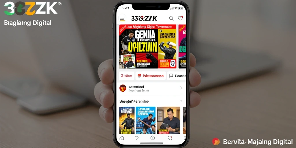 Tampilan antarmuka aplikasi 33ZK yang menarik dan informatif.