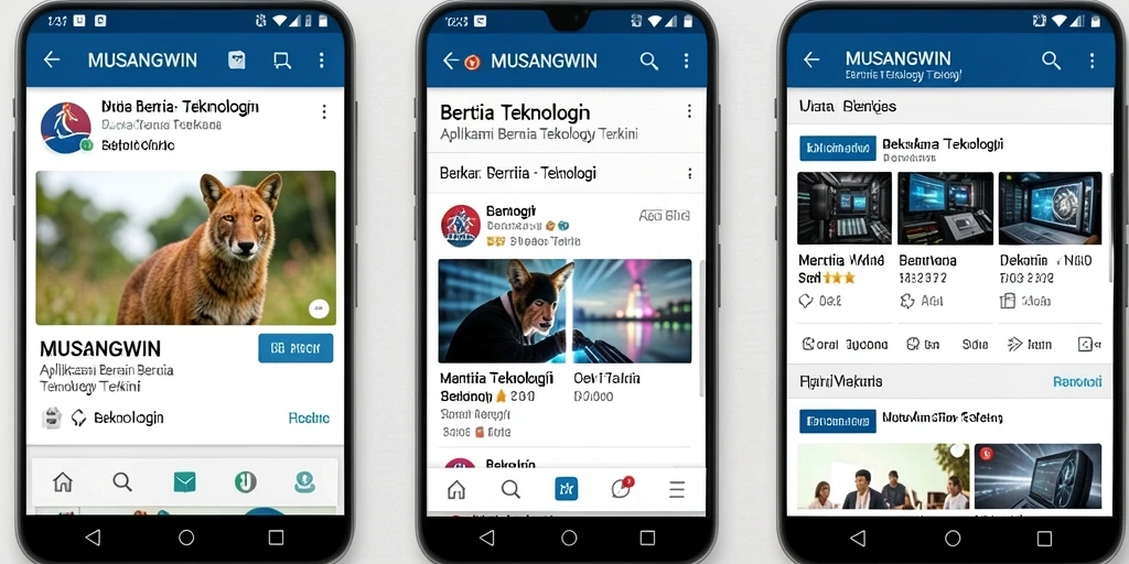 Antarmuka aplikasi MUSANGWIN yang modern dan ramah pengguna.