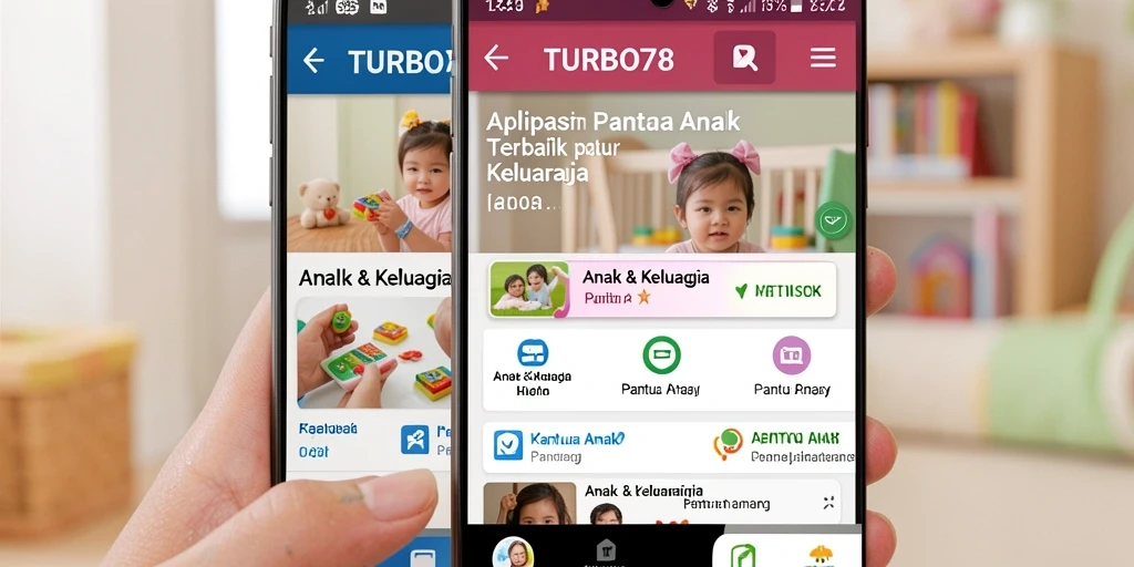 Antarmuka pengguna TURBO78 yang intuitif untuk Pantau Anak.